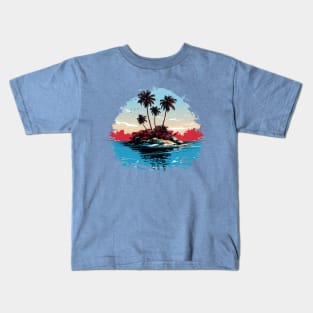Tropical Island Kids T-Shirt